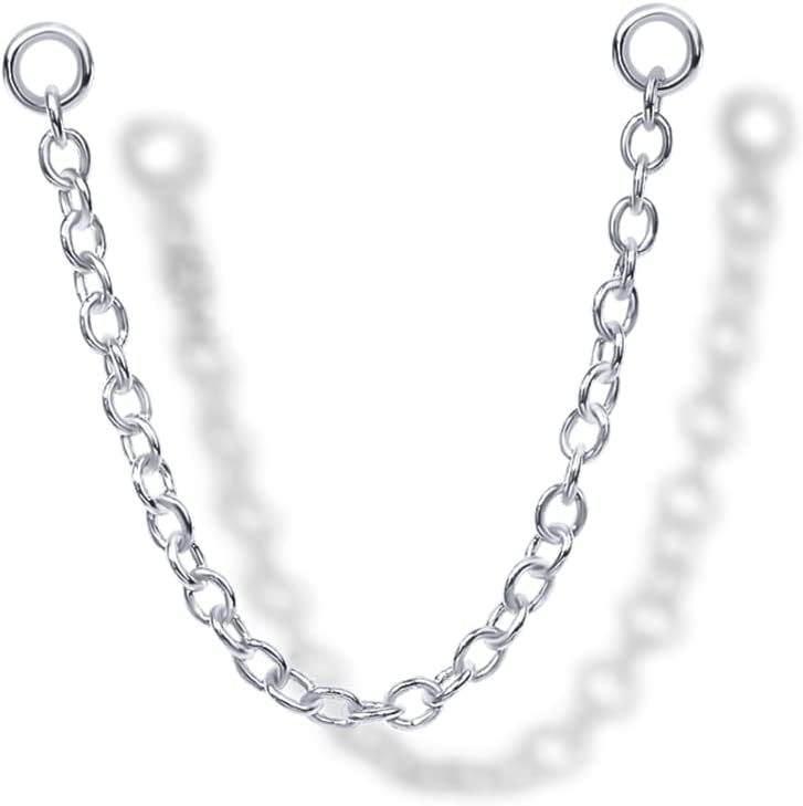 PAVOI 14K Gold Earrings Connector Chain for Women| Convertible Dangle Chain for Double Piercings