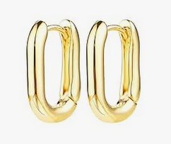 Hinged Hoop - 14K Gold/Silver Lightweight hoop earrings