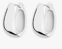 Hinged hoop - 14K Gold/Silver plated Brass Light weight Hoop earring thick open AS-BOBW8XZ44B