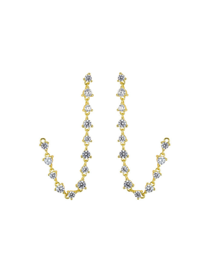 BISOUS - Prong Set Loop Earrings