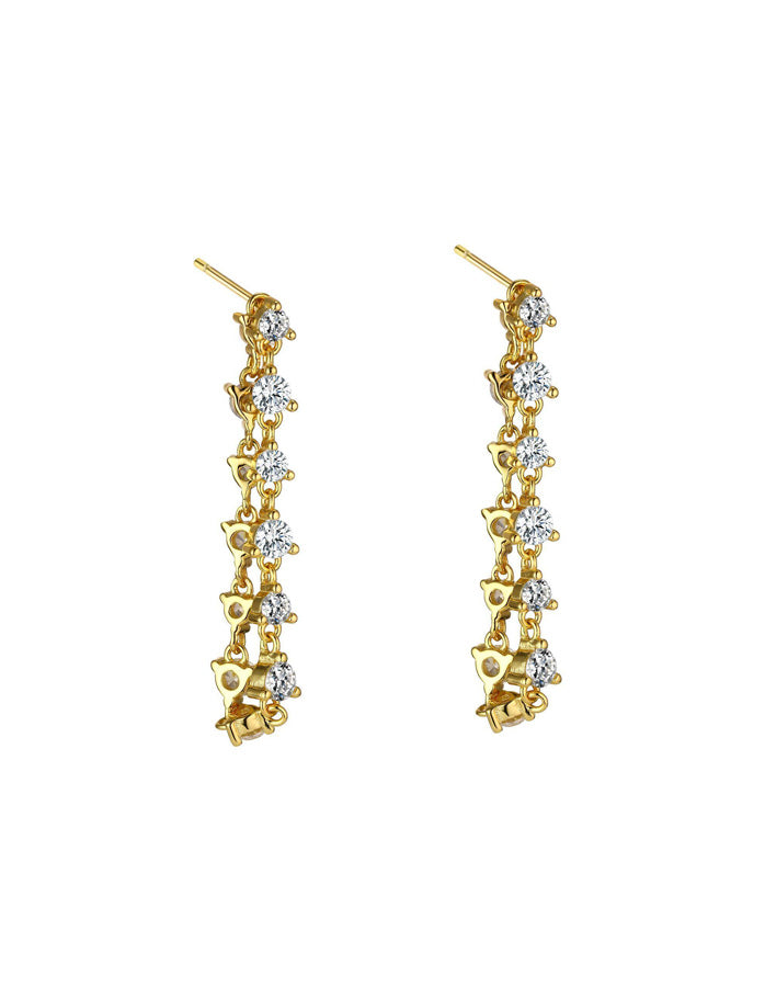 BISOUS - Prong Set Loop Earrings
