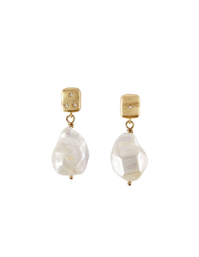 AMELIA – Oversized Freshwater Pearl Drop Earrings